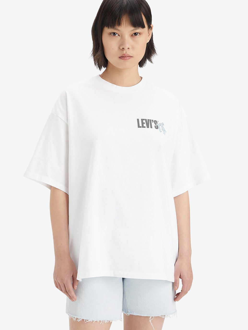 Levi's® 女士圖案短疊 T 卹