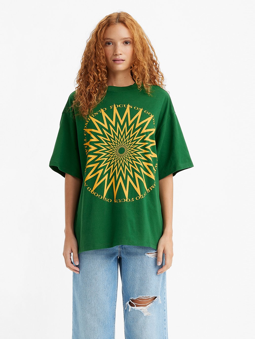 Levi's® 女士圖案短疊 T 卹