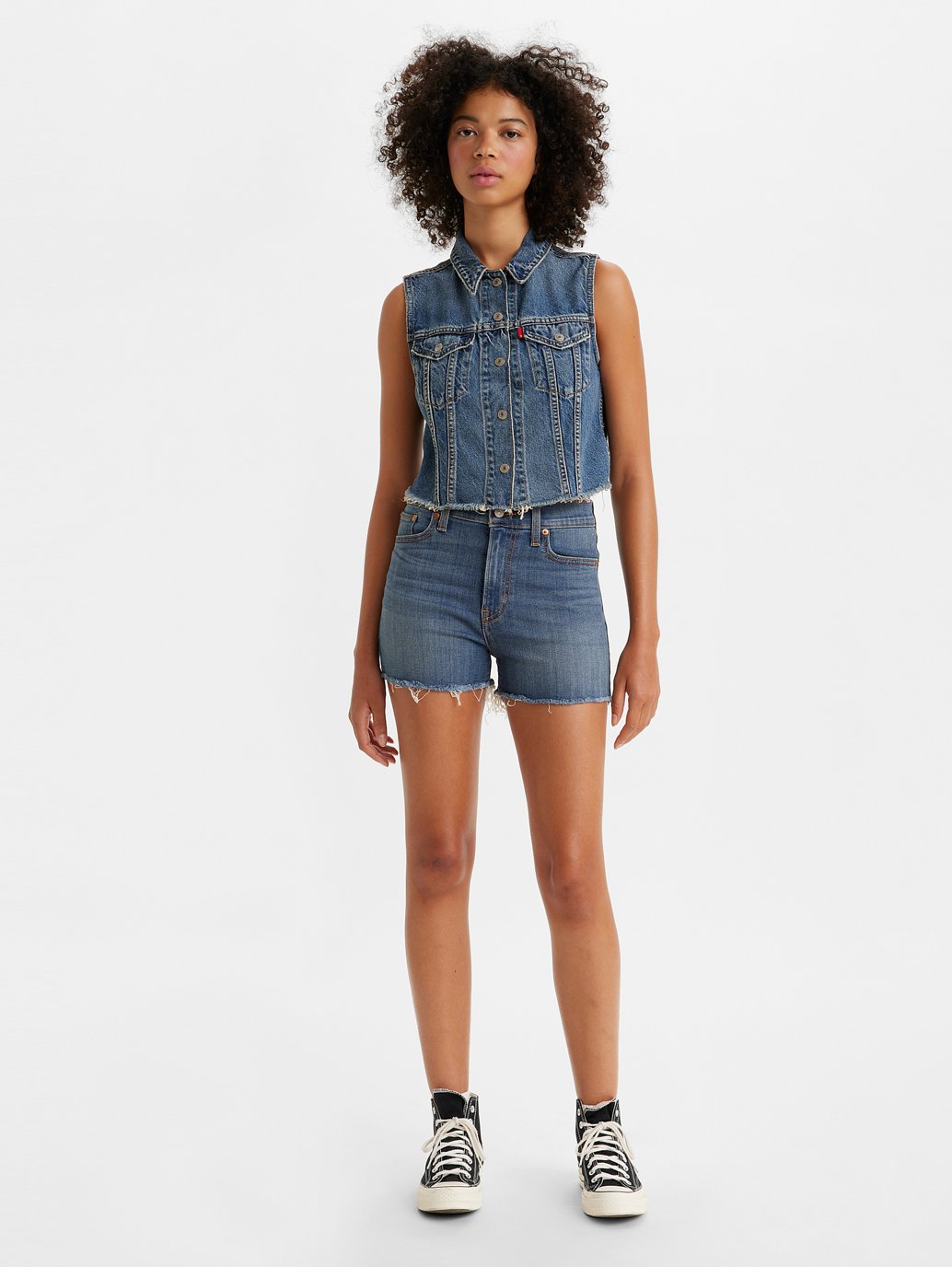 Levi's® 女士高腰短褲