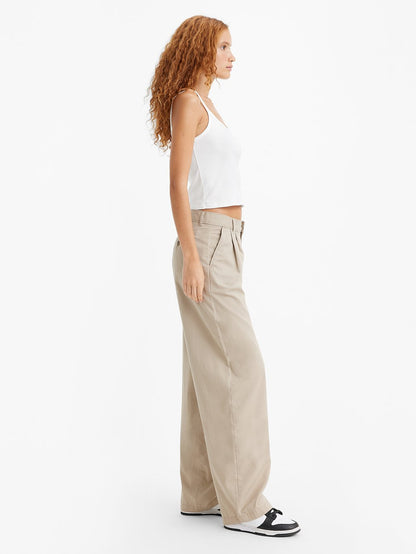 Levi's® 女款高腰褶襉長褲