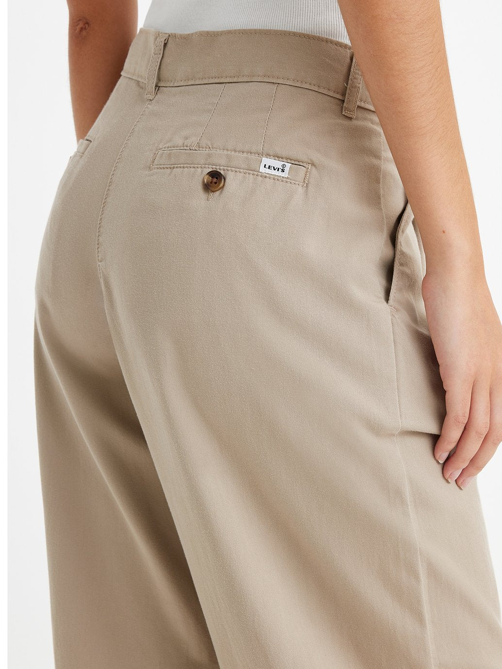 Levi's® 女款高腰褶襉長褲