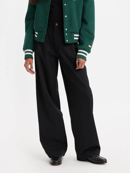 Levi's® 女款高腰褶襉長褲