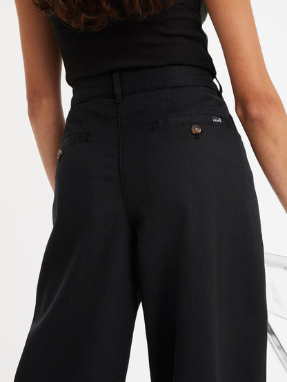 Levi's® 女款高腰褶襉長褲