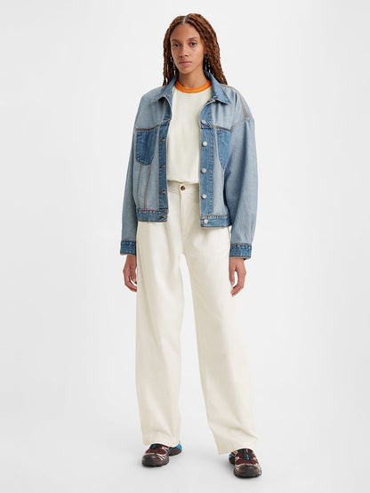 Levi's® 女款高腰褶襉長褲