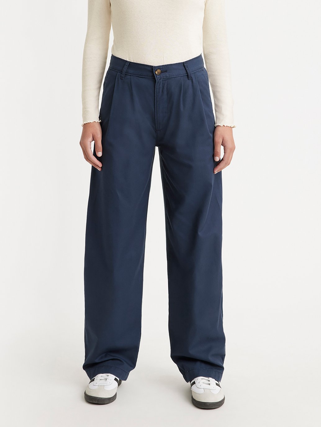 Levi's® 女款高腰褶襉長褲