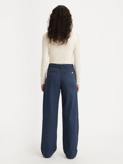 Levi's® 女款高腰褶襉長褲