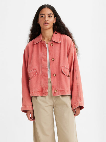 Levi's® 女款 Kaede 棉質準備大衣