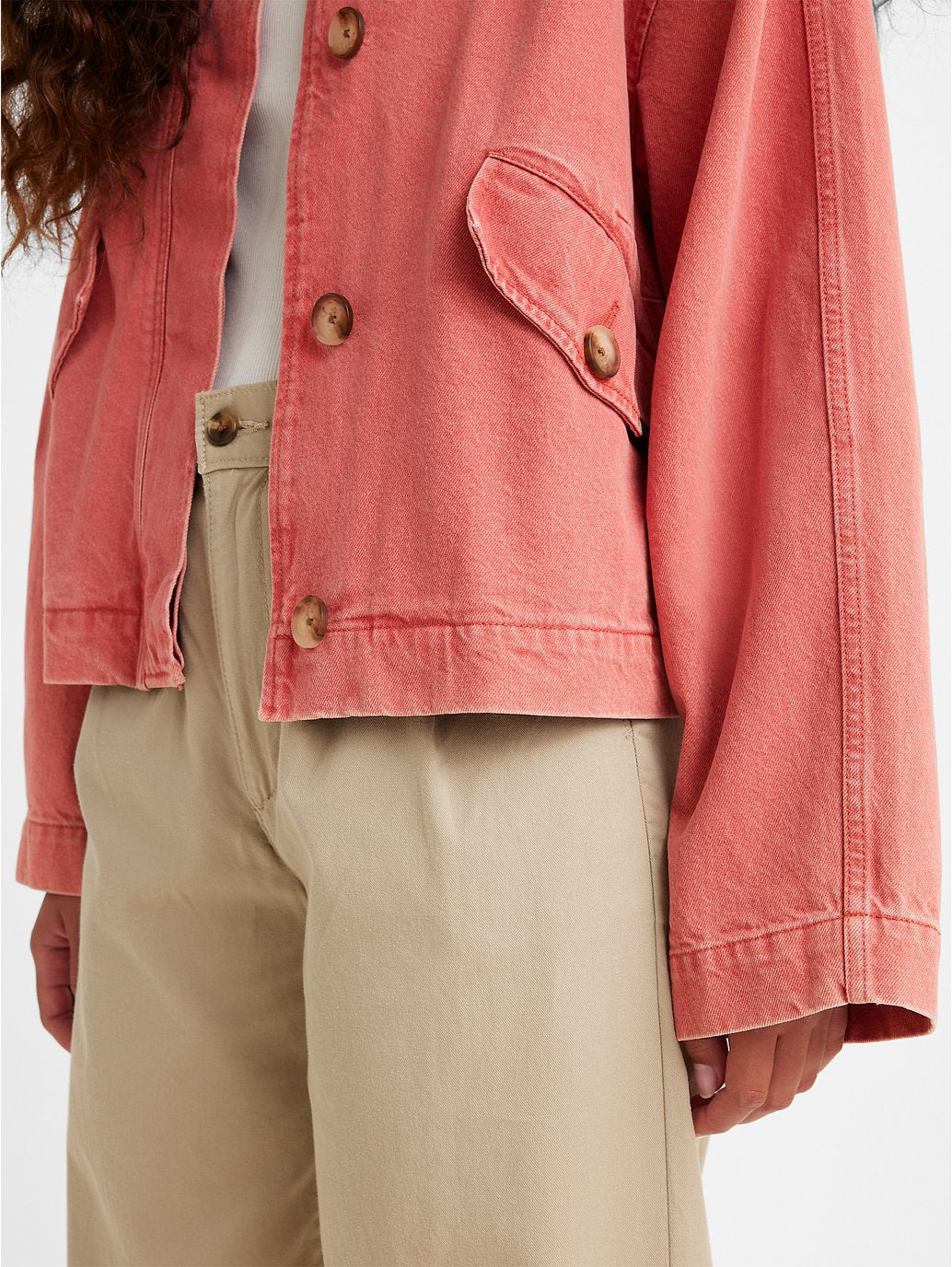 Levi's® 女款 Kaede 棉質準備大衣