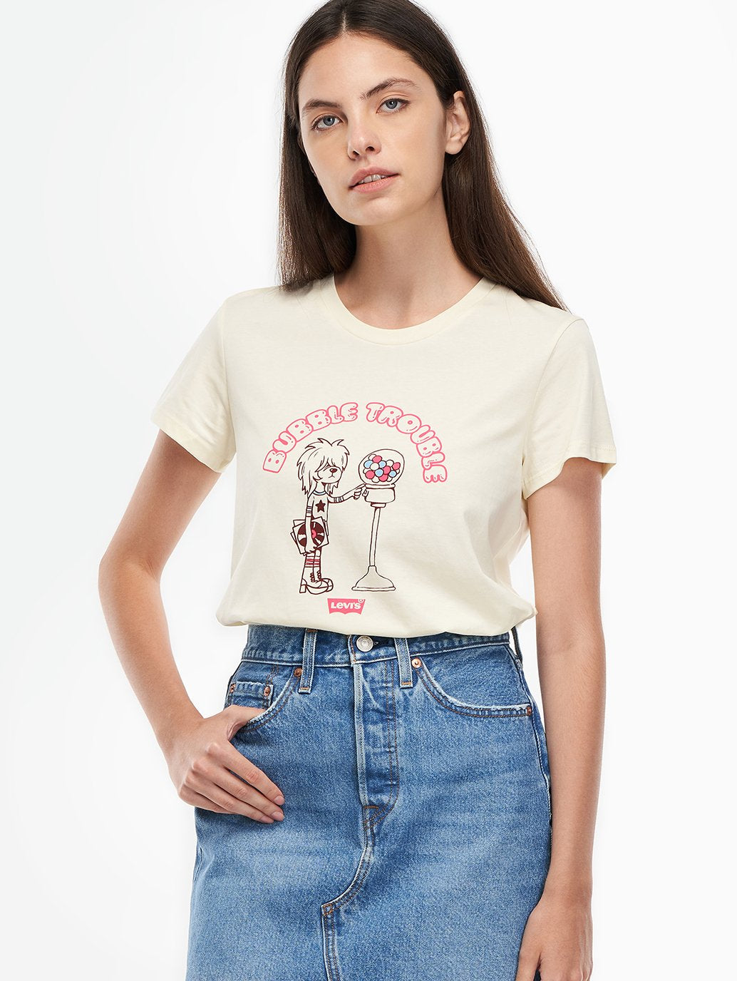 Levi's® 女用標誌完美 T 卹