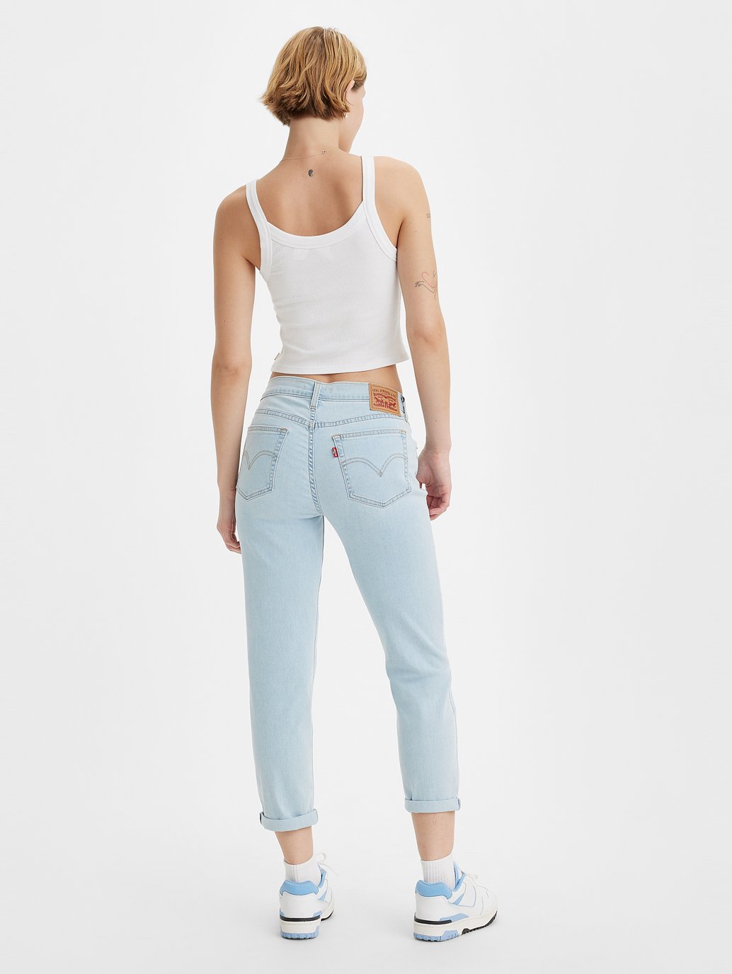 Levi's® 女式中腰男友風牛仔褲