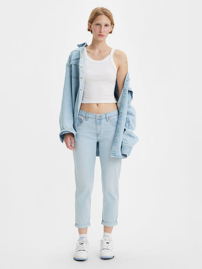 Levi's® 女式中腰男友風牛仔褲