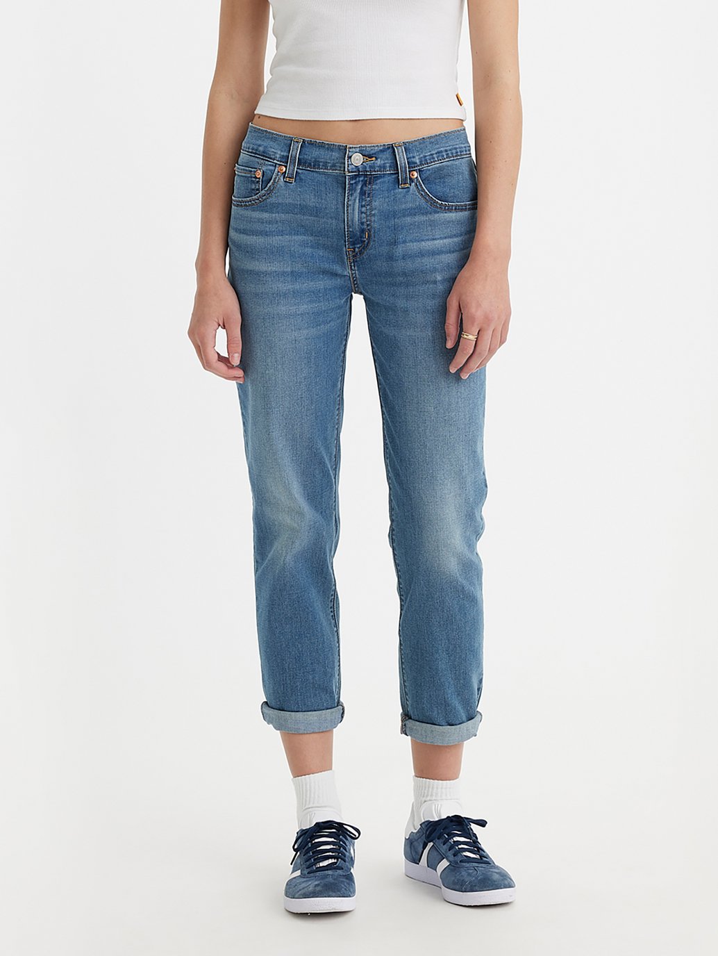 Levi's® 女式中腰男友風牛仔褲