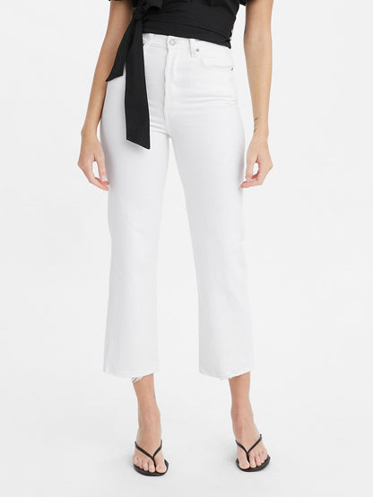 Levi's® 女款 Ribcage 直筒牛仔褲