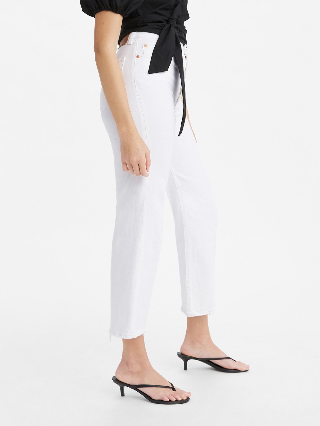 Levi's® 女款 Ribcage 直筒牛仔褲