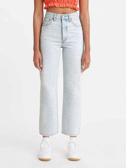 Levi's® 女款 Ribcage 直筒牛仔褲