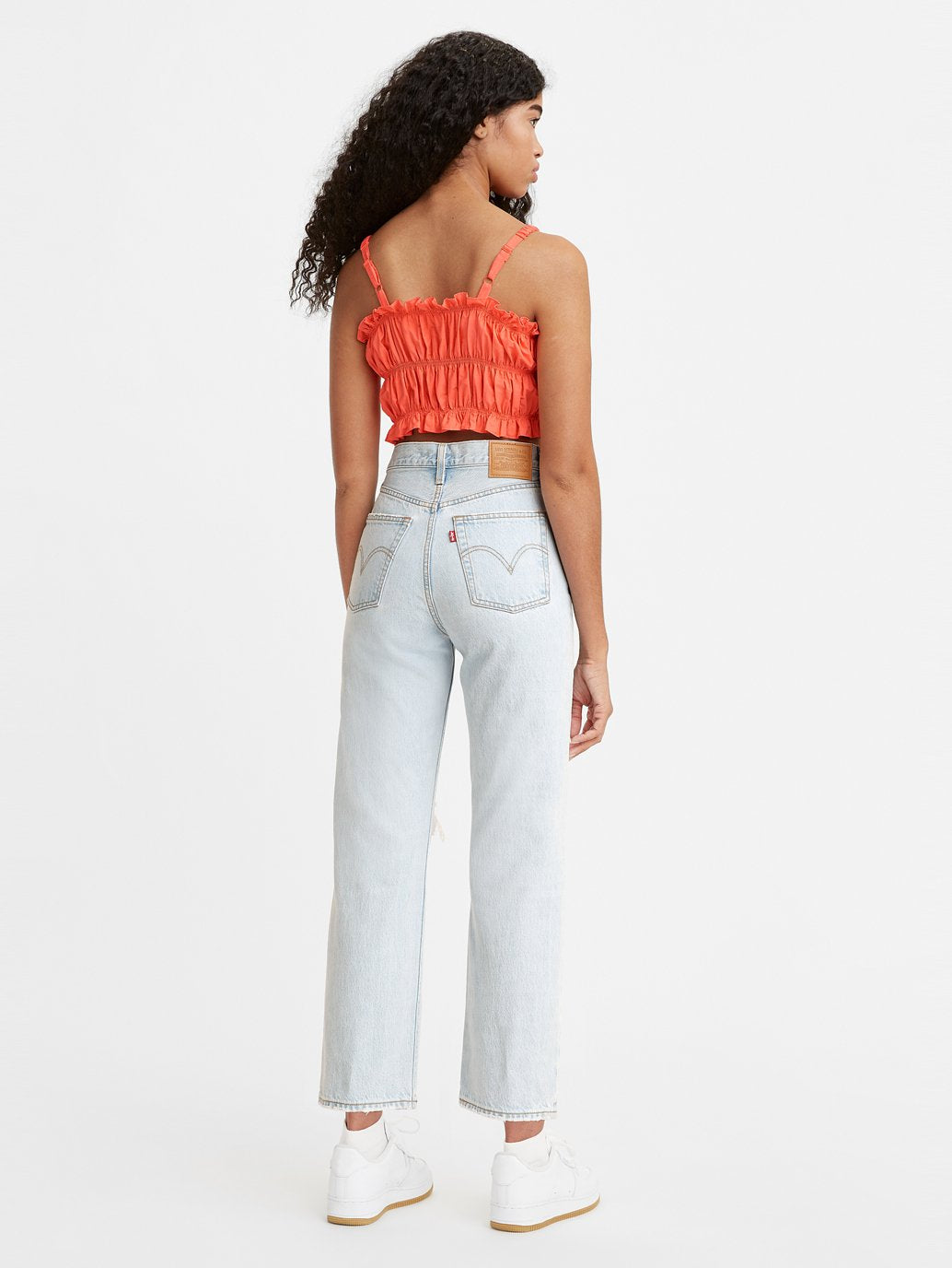 Levi's® 女款 Ribcage 直筒牛仔褲