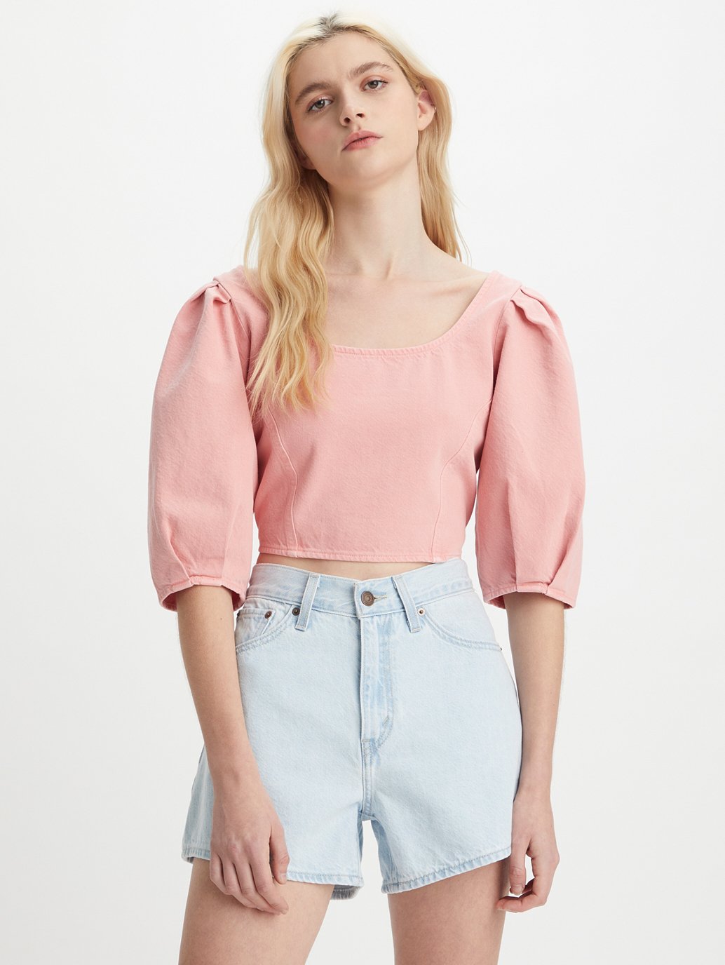 Levi's® 女童軍牛仔襯衫