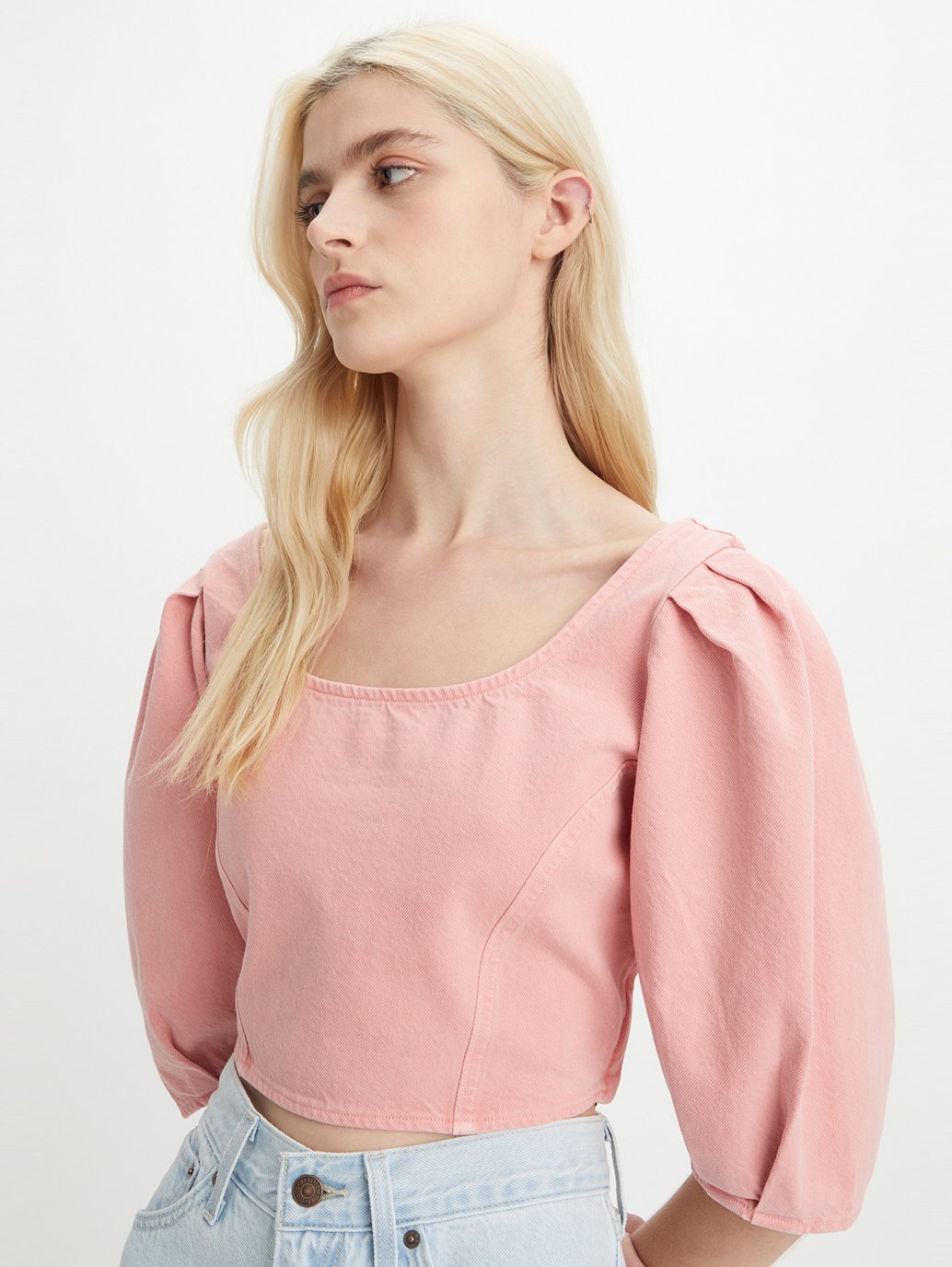 Levi's® 女童軍牛仔襯衫