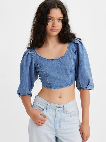 Levi's® 女童軍牛仔襯衫