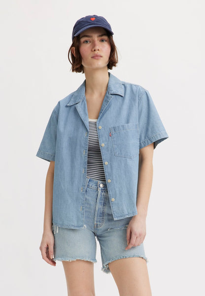 Levi's® 女士短袖 Aiden 襯衫