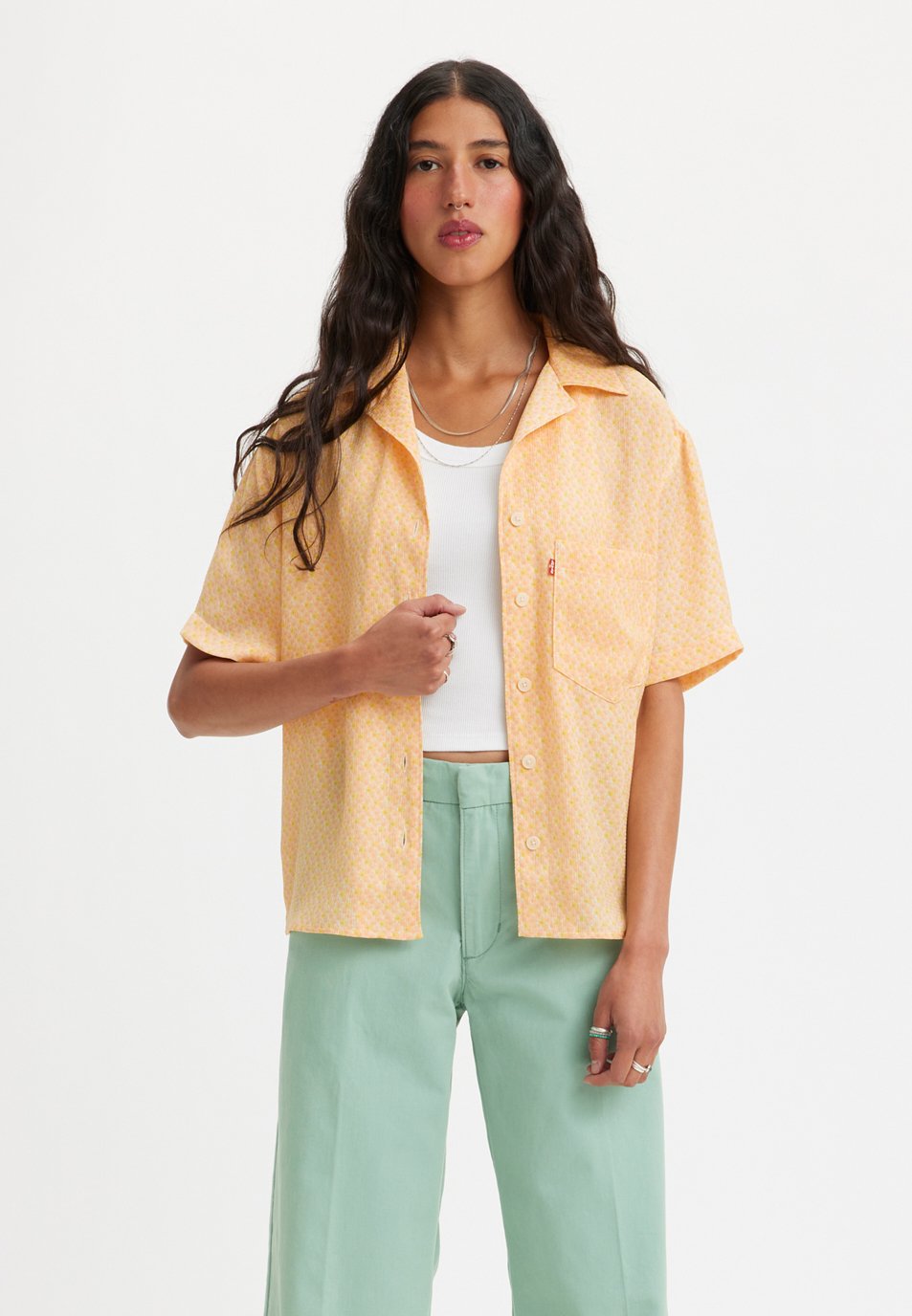 Levi's® 女士短袖 Aiden 襯衫