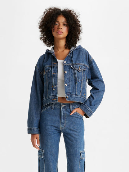 Levi's® 女款 SilverTab™ 連帽卡車司機夾克