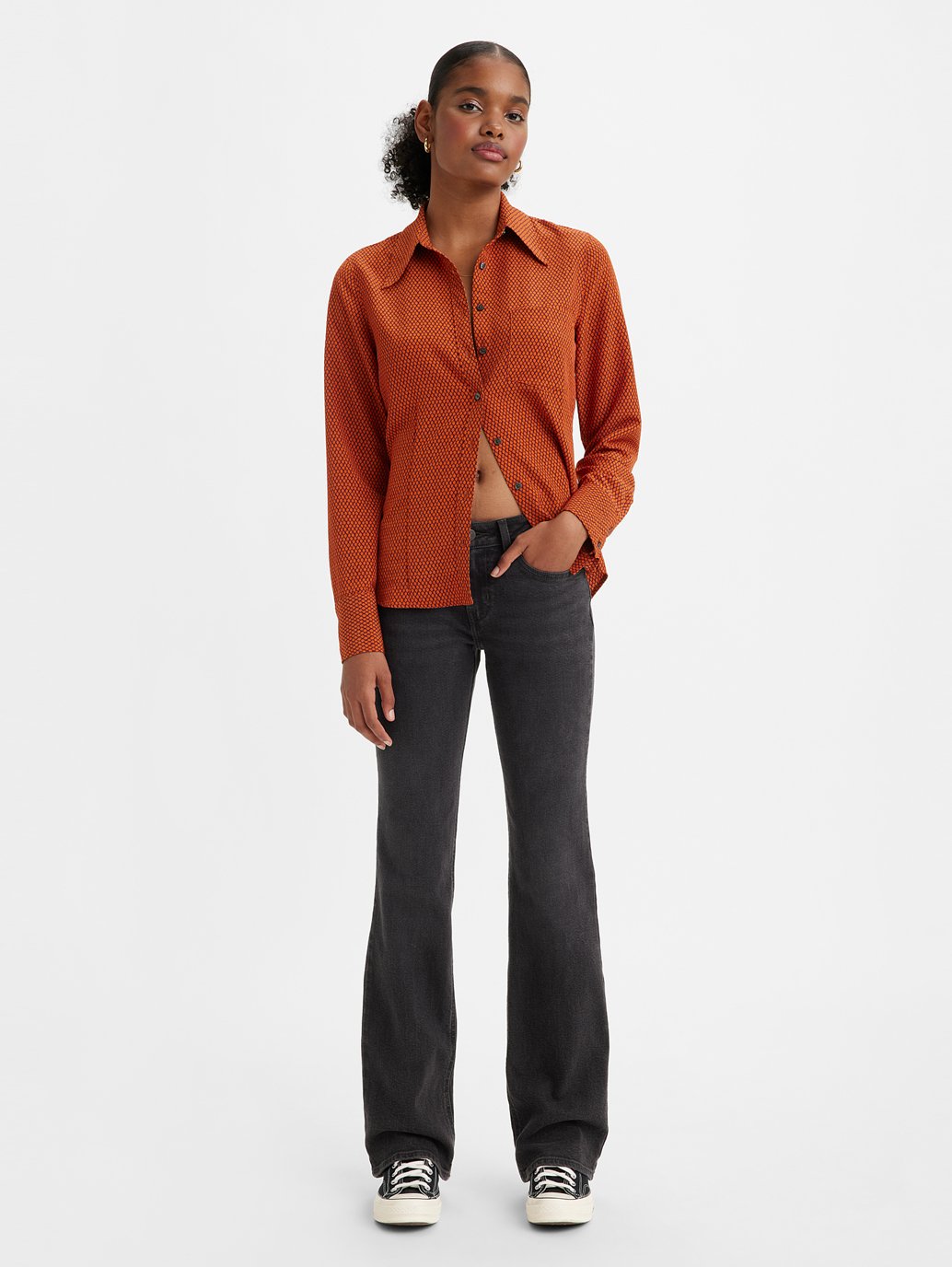 Levi's® 女士超低微喇牛仔褲