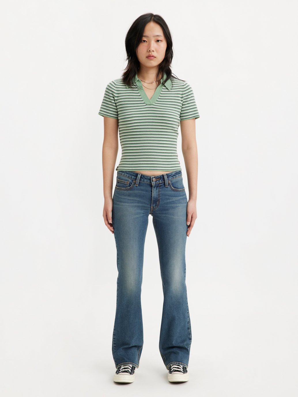 Levi's® 女士超低微喇牛仔褲