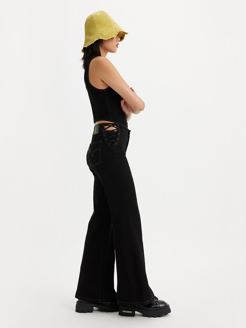 Levi's® x Barbie Ferreira Lace-Up Flare Jeans