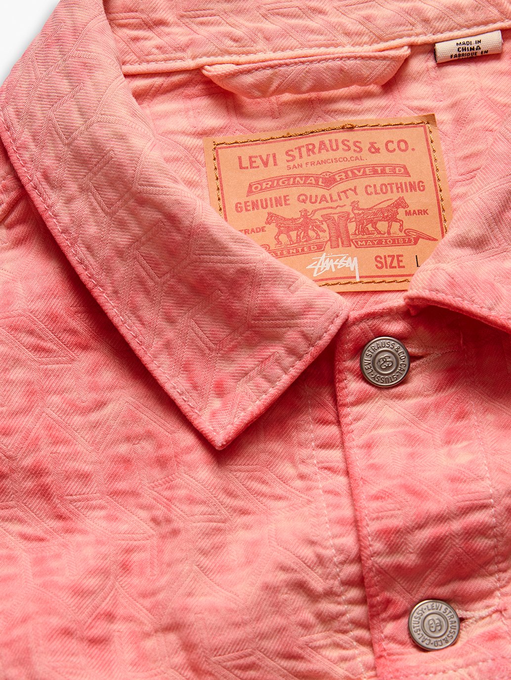 Stussy & Levi’s® Jacquard Trucker Jacket