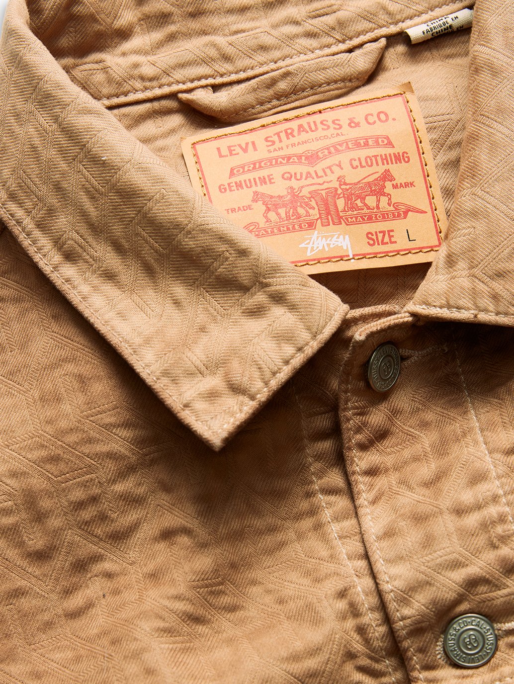 Stussy & Levi’s® Jacquard Trucker Jacket