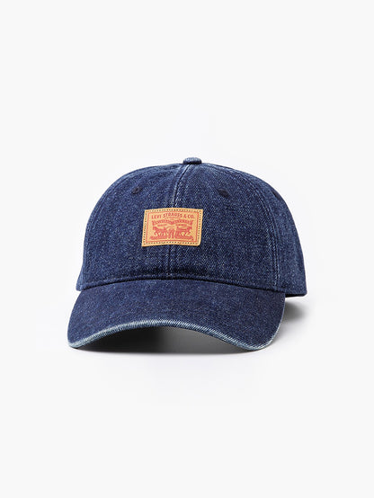 Two Horse Logo Patch Denim Cap