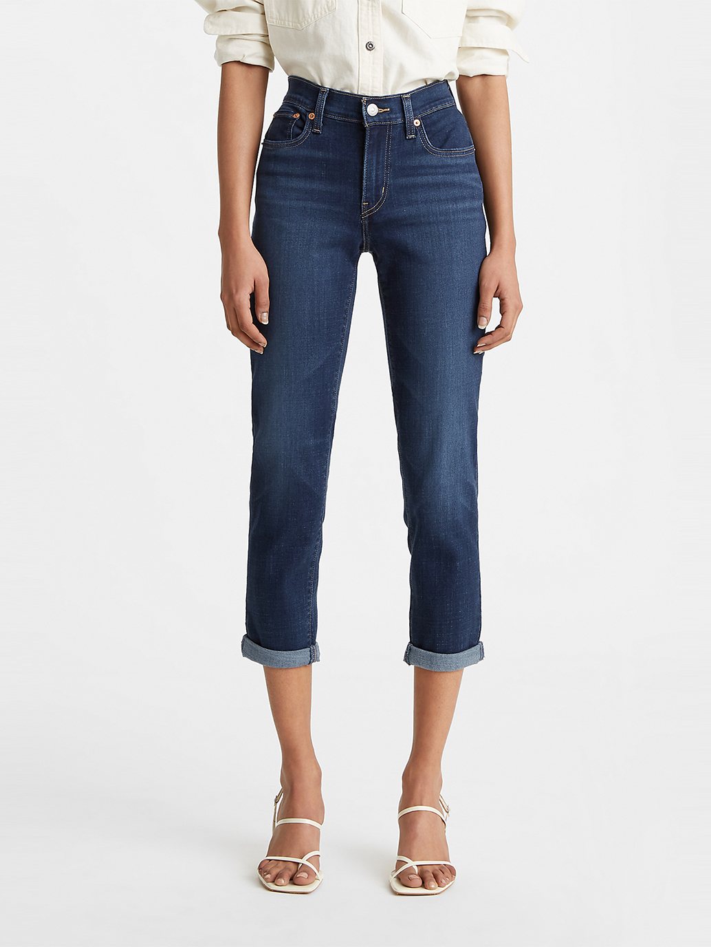 Levi's® 女式中腰男友風牛仔褲