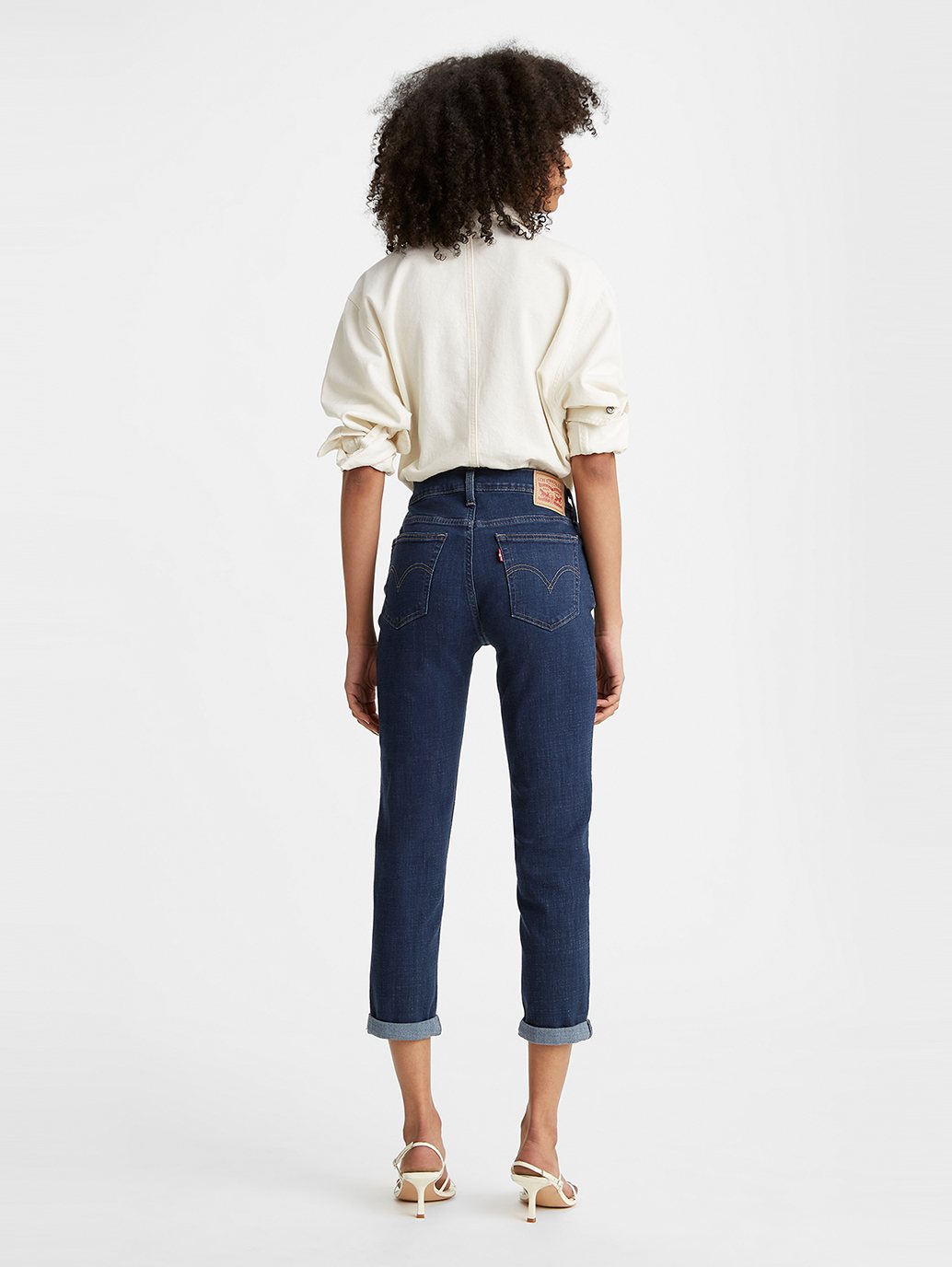 Levi's® 女式中腰男友風牛仔褲