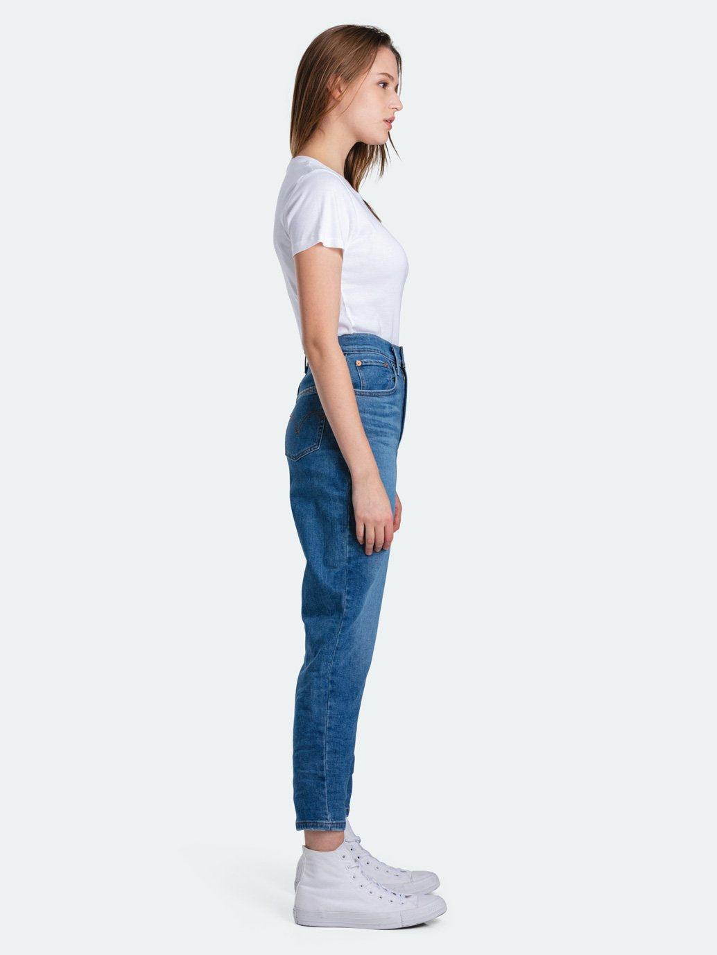 Levi's® 女款高腰男友風牛仔褲