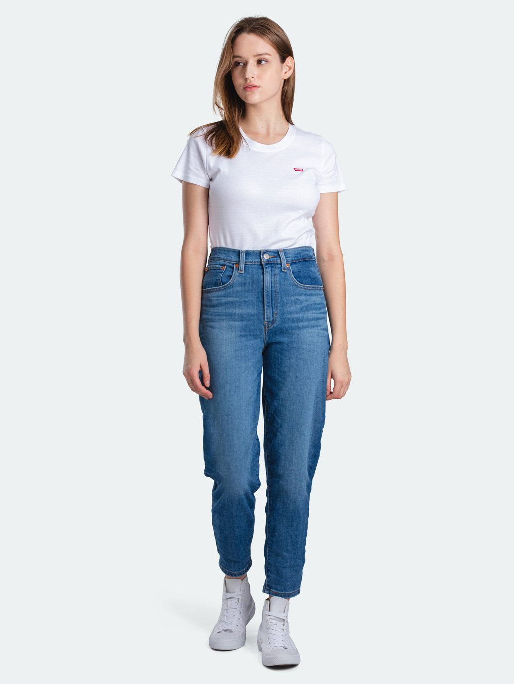 Levi's® 女款高腰男友風牛仔褲