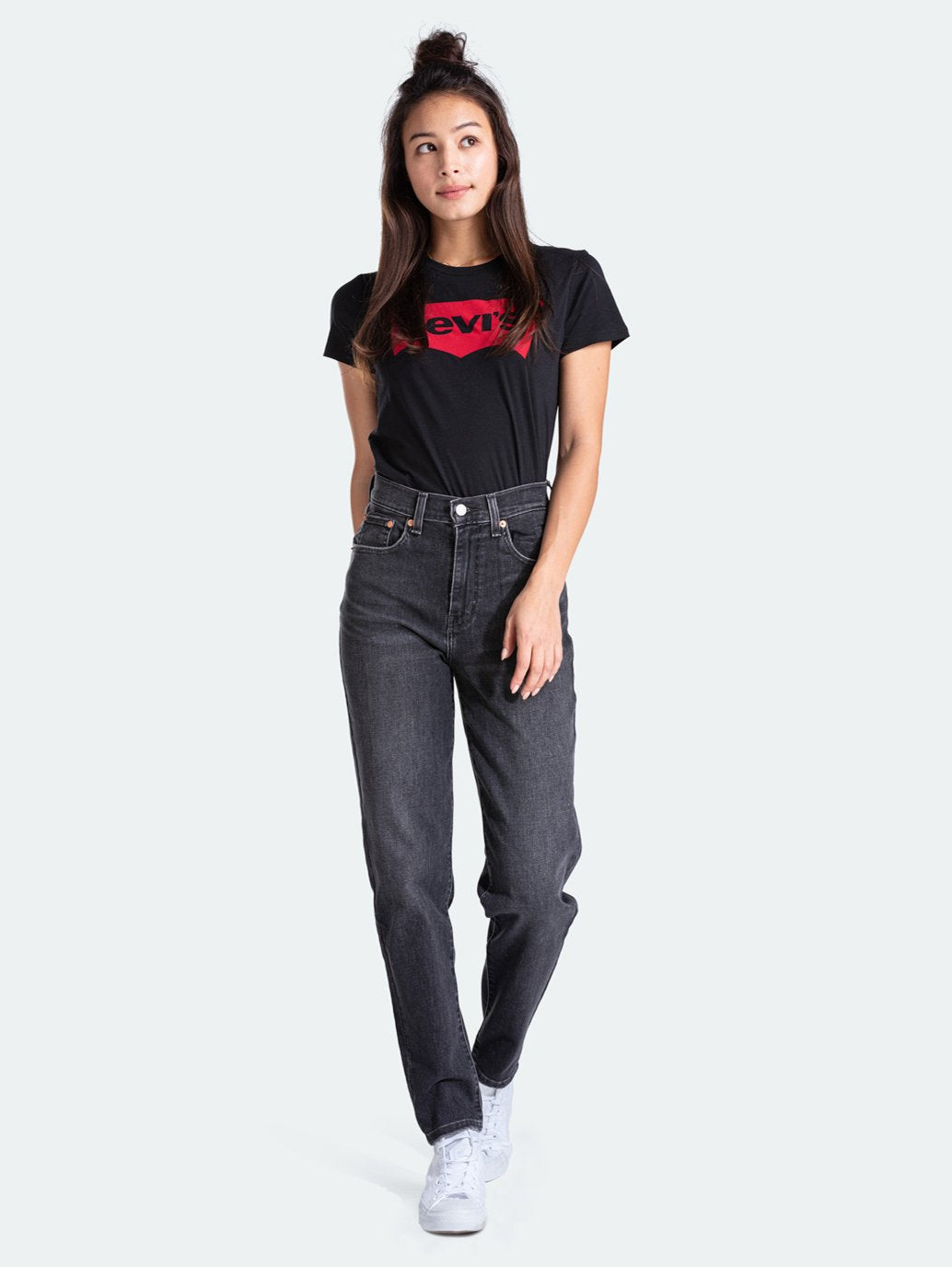 Levi's® 高腰男友風牛仔褲