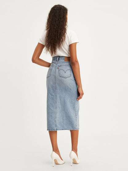 Levi's® 正面扣環中長裙