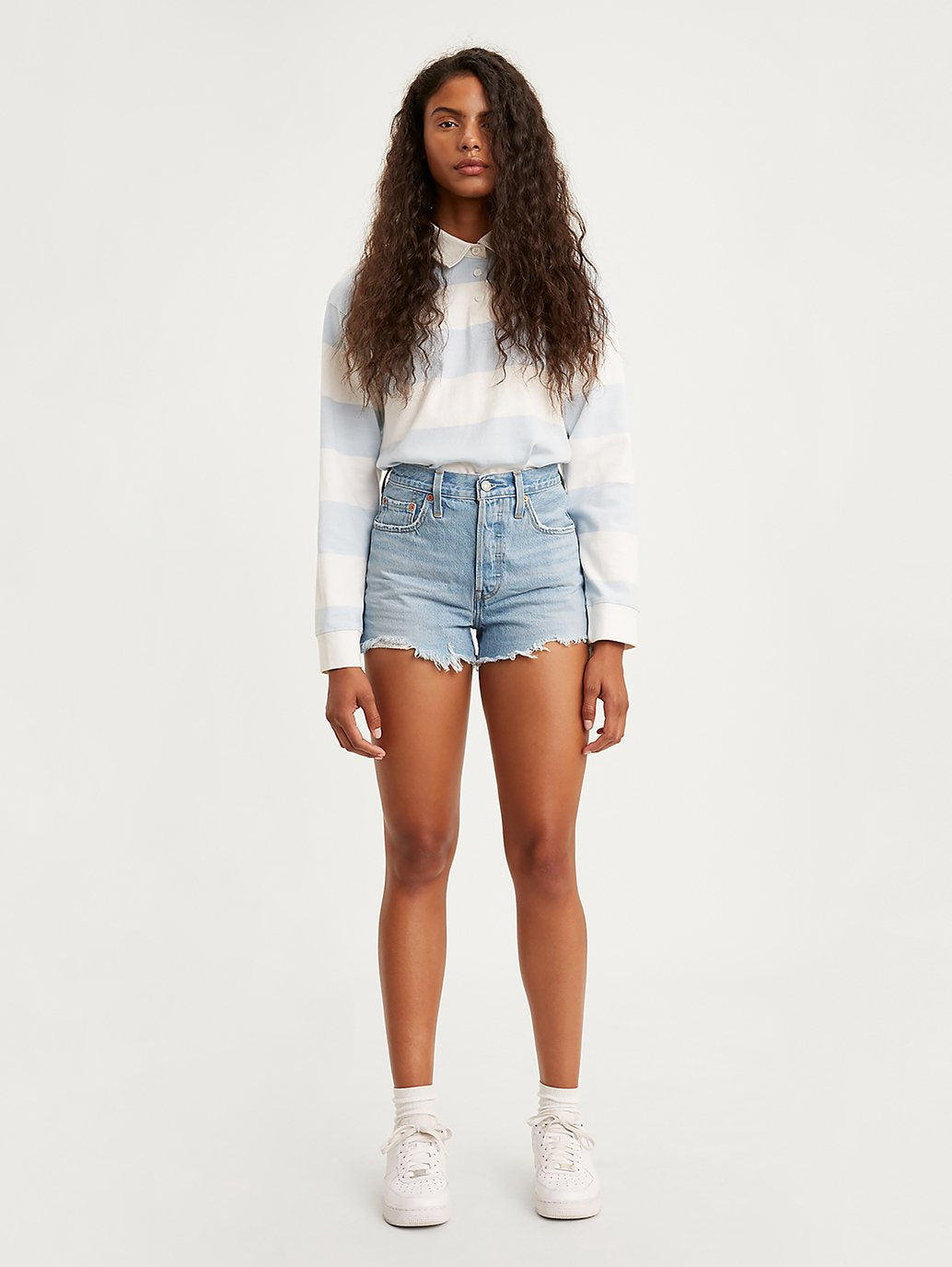 Levi's® 女士 501® Original 高腰牛仔短褲