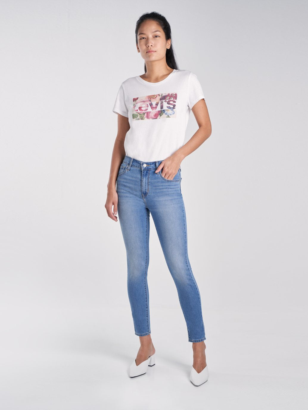 Levi's® 女式 721 高腰緊身九分牛仔褲
