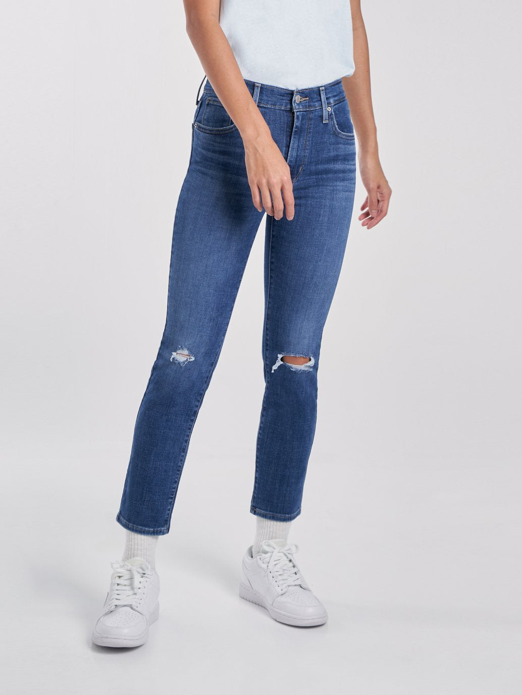 Levi's® 女式 724 高腰直筒九分牛仔褲