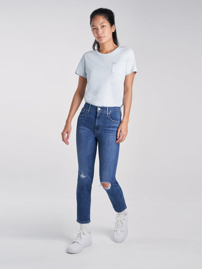 Levi's® 女式 724 高腰直筒九分牛仔褲