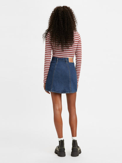 Levi's® 女款 A 字迷你裙
