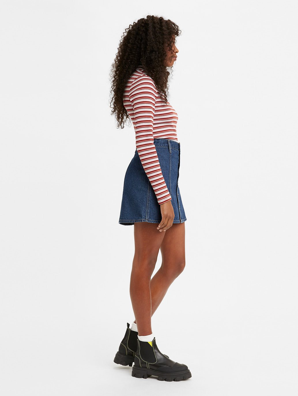 Levi's® 女款 A 字迷你裙