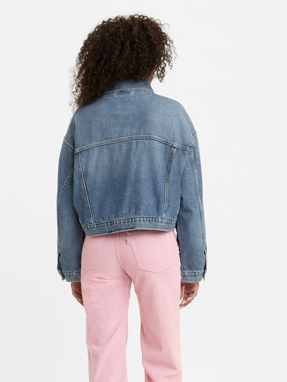 Levi's® 女用寬鬆短卡車司機夾克
