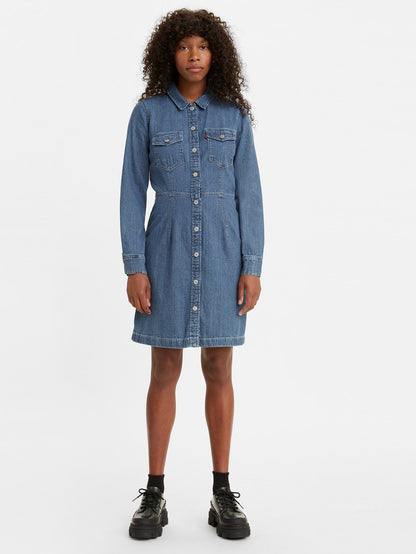 Levi's® 女款 Ellie 牛仔連身裙