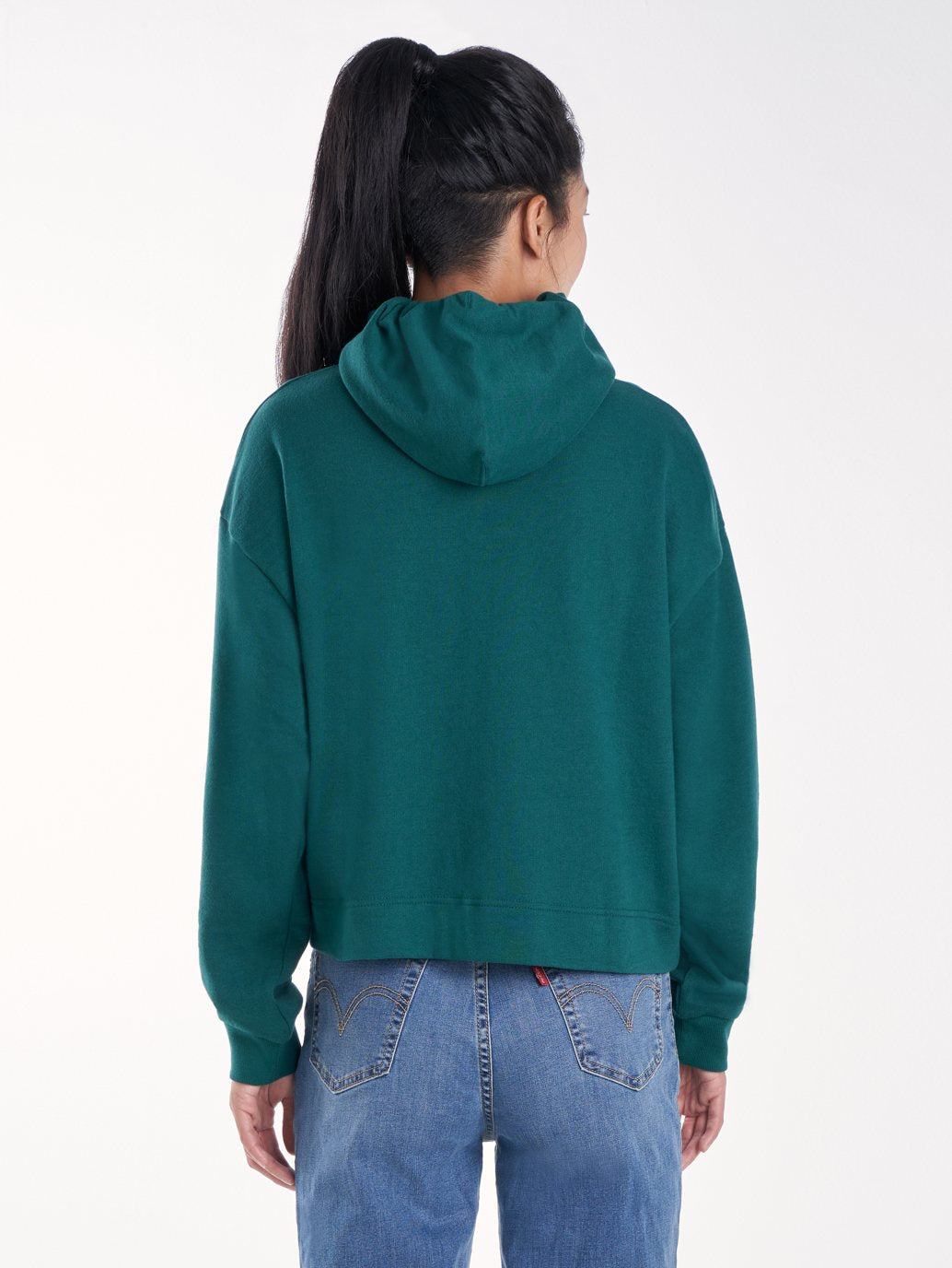 Levi's® 女士圖案滑板拉鍊連帽衫