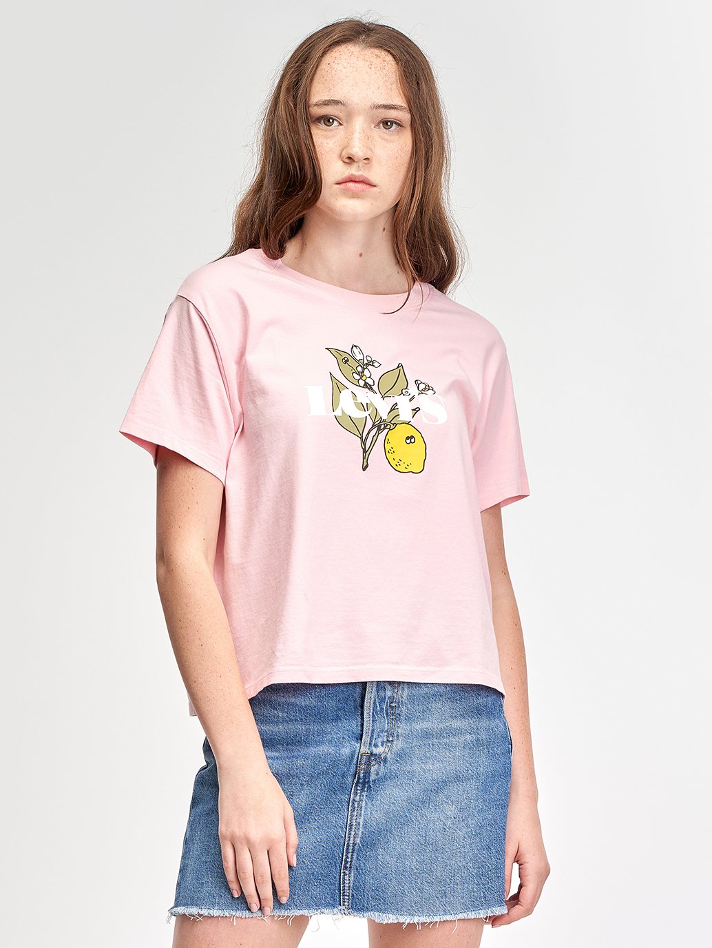 Levi's® 女用圖案校隊 T 卹