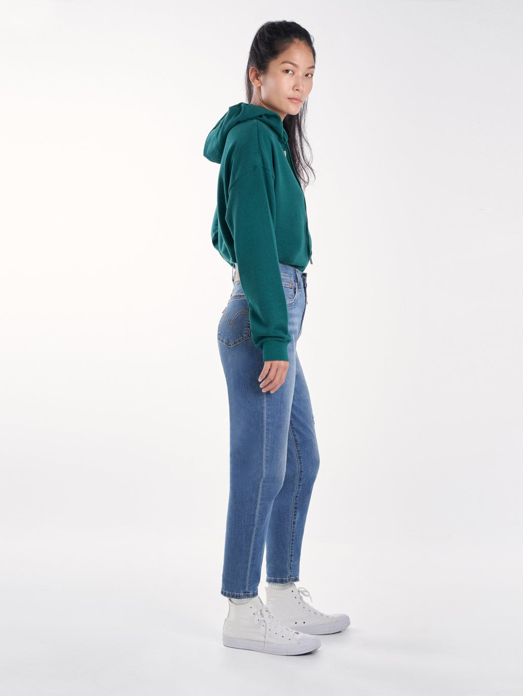 Levi's® 女款高腰男友風牛仔褲