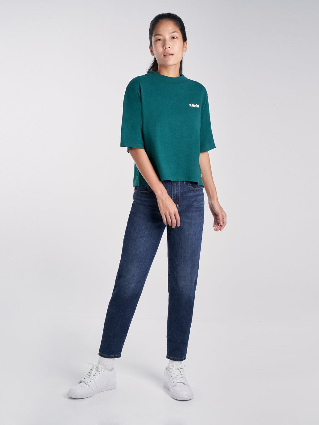 Levi's® 女款高腰男友風牛仔褲